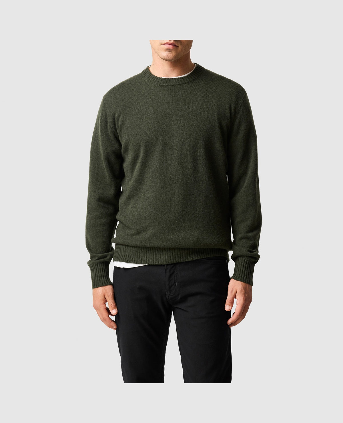 Rodd & Gunn Stewart Island Crew Neck Sweater – Fatigue