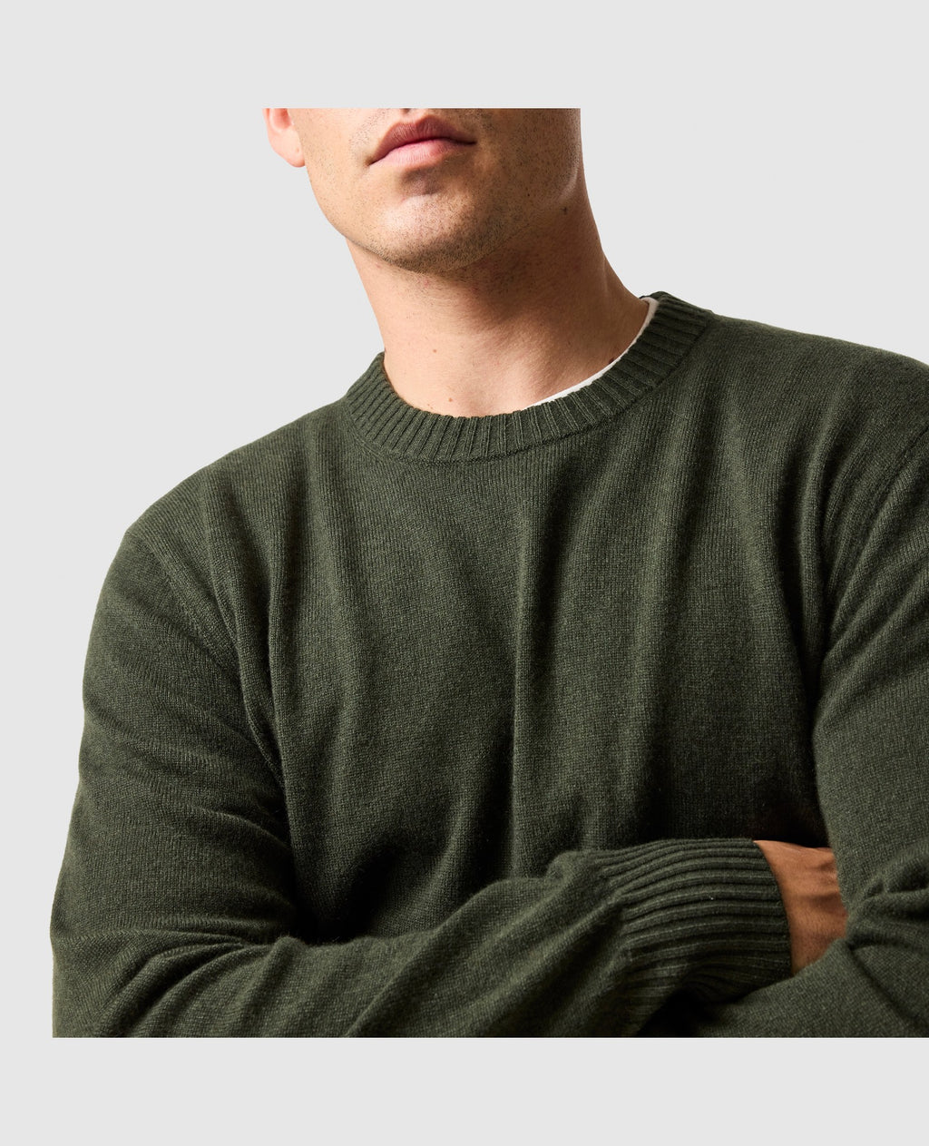 Rodd & Gunn Stewart Island Crew Neck Sweater – Fatigue