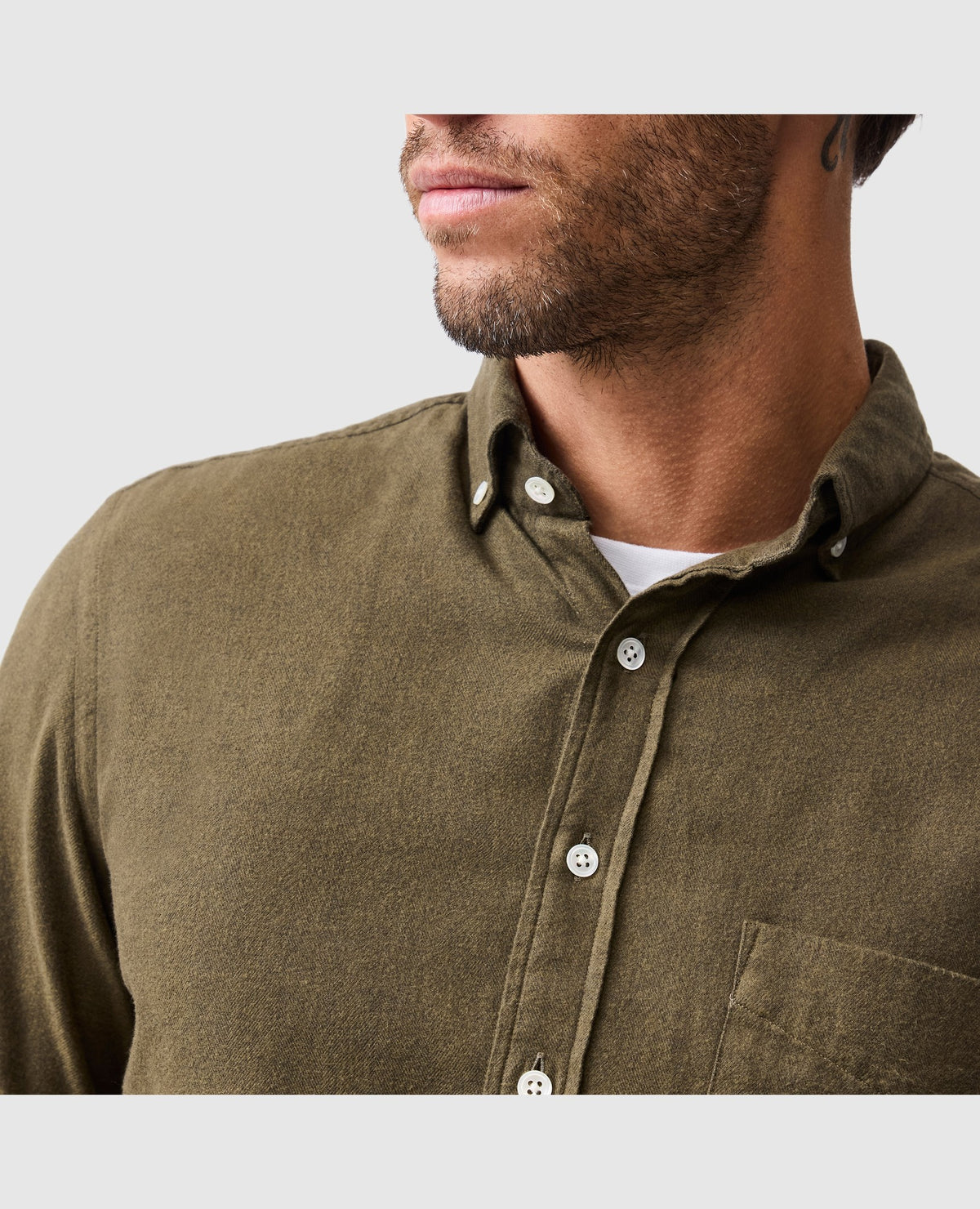 Rodd & Gunn Barrhill Long Sleeve Sportshirt – Khaki