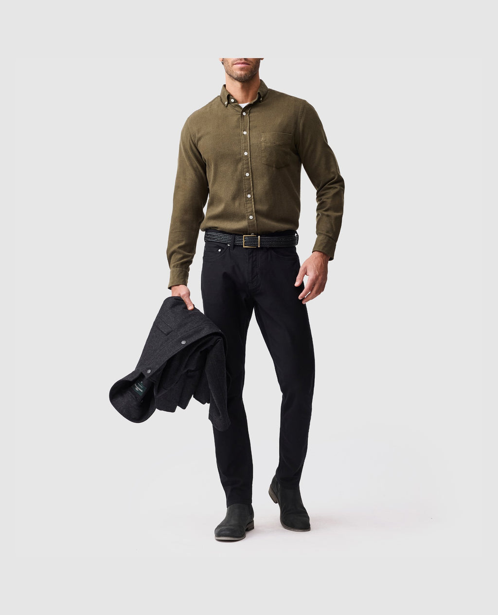 Rodd & Gunn Barrhill Long Sleeve Sportshirt – Khaki