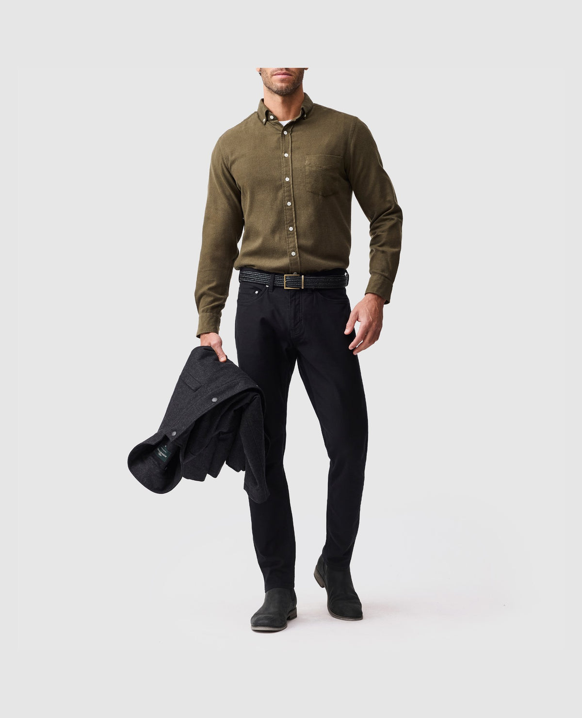 Rodd & Gunn Barrhill Long Sleeve Sportshirt – Khaki