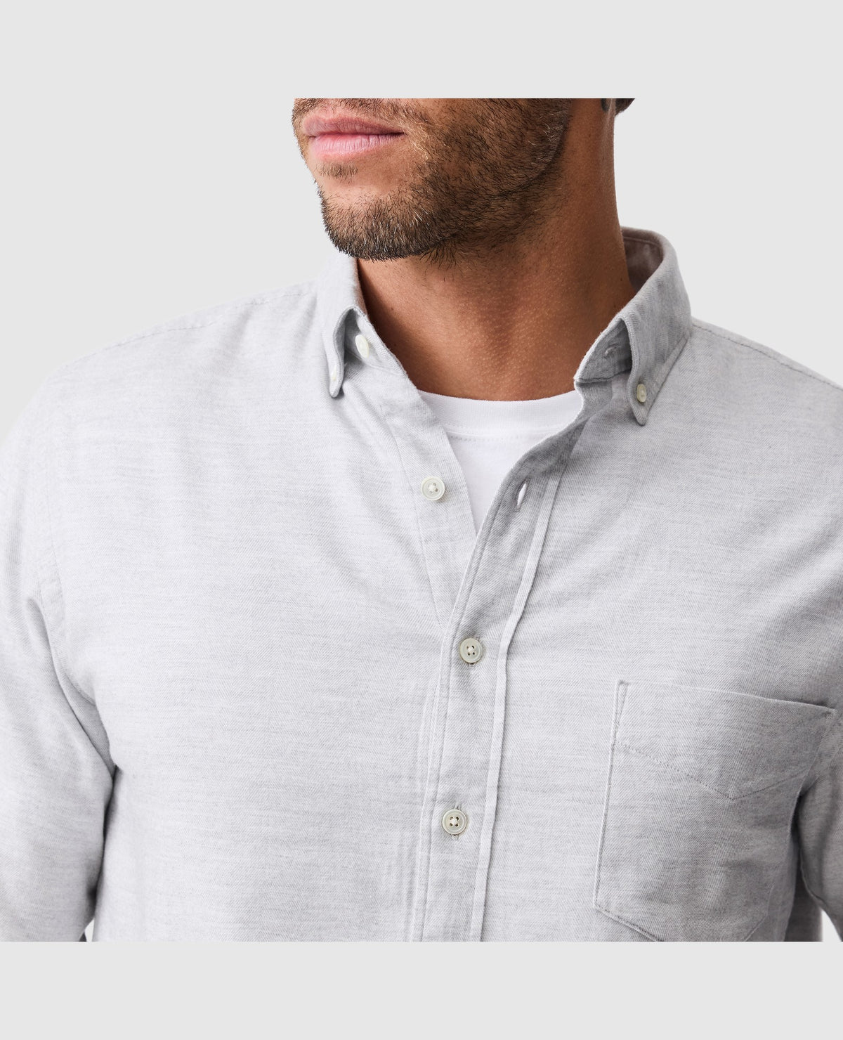 Rodd & Gunn Barrhill Long Sleeve Sportshirt – Silver