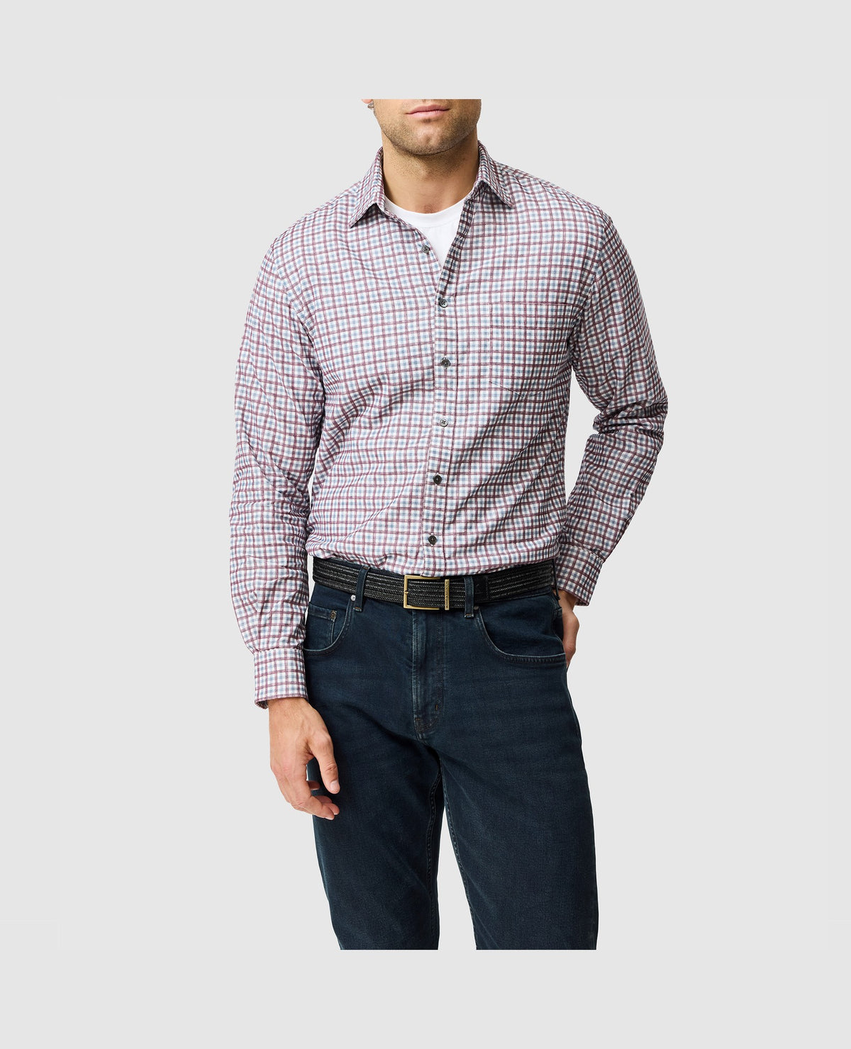 Rodd & Gunn Gledknowe Long Sleeve Sportshirt – Merlot