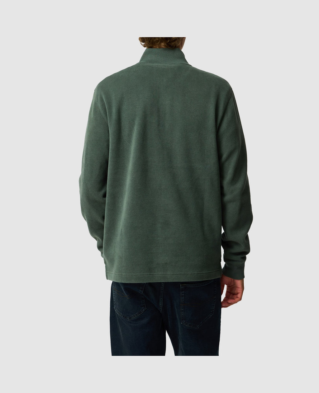 Rodd & Gunn Alton Ave Mid Zip-Up Sweater – Army Green