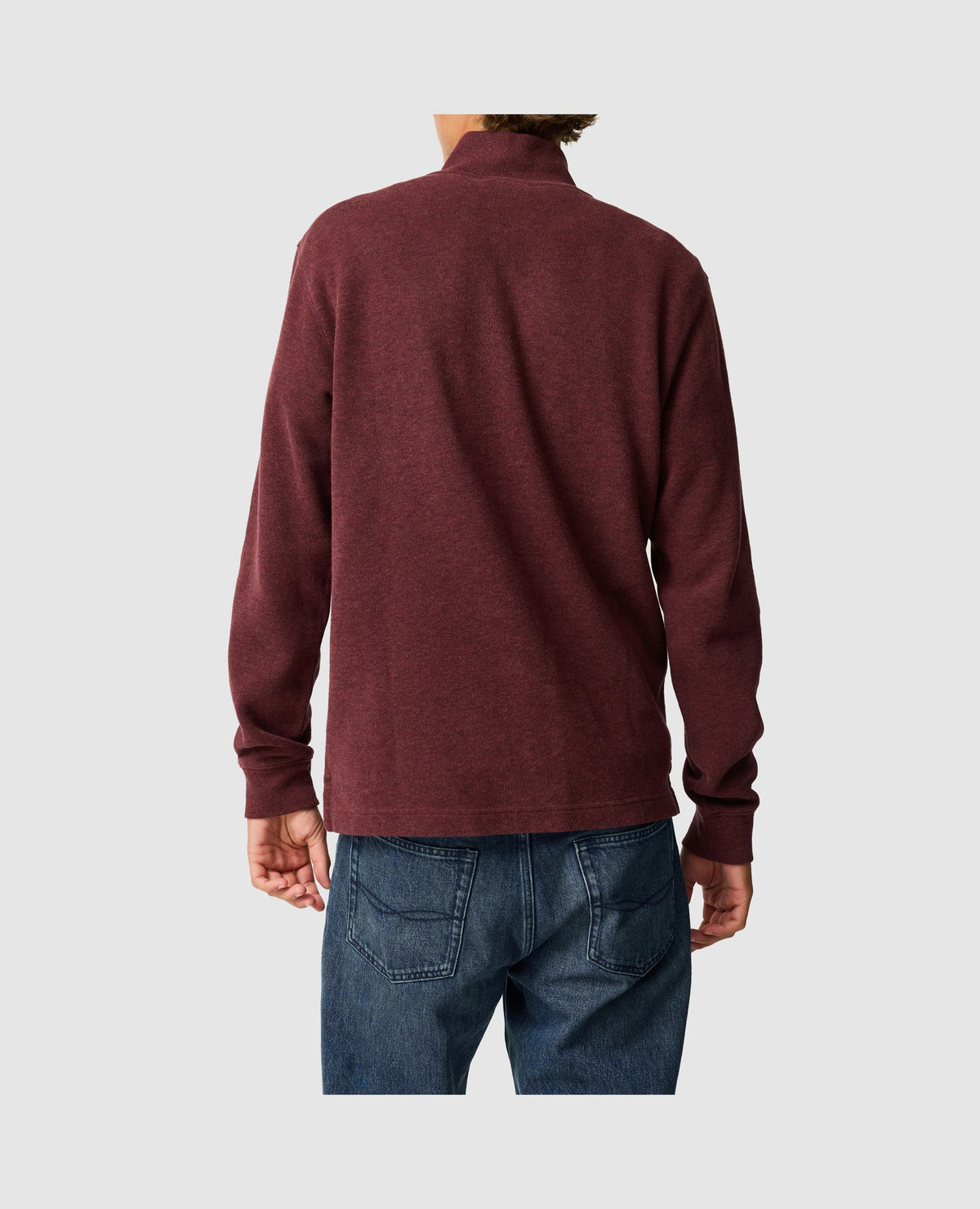 Rodd & Gunn Alton Ave Mid Zip-Up Sweater – Rust