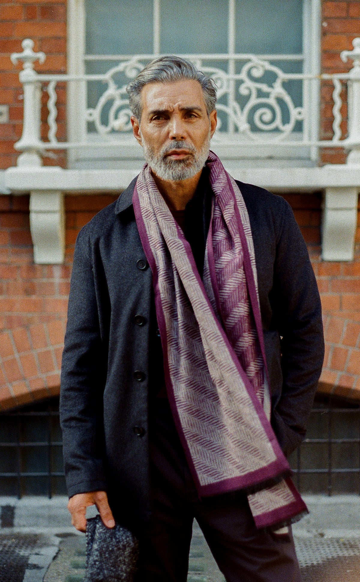 Chiltern Shacket Sleeve Lining - Birbo Twill Navy - Wear London